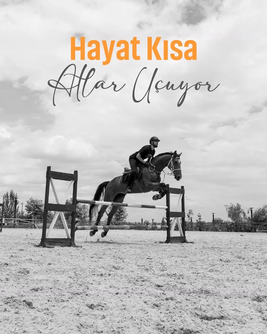 Hayat Kısa, Atlar Uçuyor — engel atlayan binici